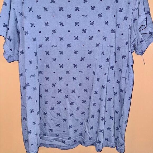 PINK Victoria Secret Blue Logo Tee - Women's Medium - Picture 6 of 8